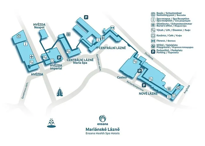 Hotel Ensana Hvězda - Imperiál - Neapol Mariánské Lázně